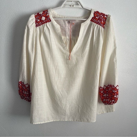 NEW Knox Rose Balloon Sleeve Peasant Boho Geo Print Hippie Cotton XXL - Picture 3 of 11